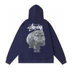 Stussy Hoodie Fall/Winter Fleece Hooded Sweater