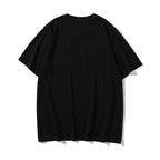Bathing Ape T-Shirt Summer Cartoon Anime Loose Black Casual Short Sleeve T-shirt