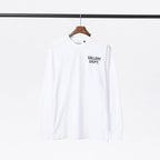 Gallery Dept T-shitrs Vintage Letter Print round Neck Long Sleeve T-shirt