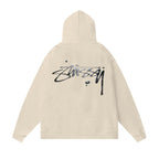 Stussy Hoodie Fall/Winter Fleece Hooded Sweater