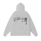 Stussy Hoodie Fall/Winter Fleece Hooded Sweater