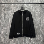 Chrome Heart Hoodie Chrome Hearts Embroidered hooded sweater hoodie