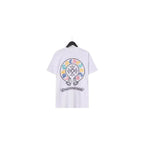 Chrome Heart T Shirts Croix Cross Color Leather Printed Short Sleeve T-Shirt