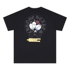 Chrome Heart T Shirts Crowe Cartoon Comic Print Short Sleeve