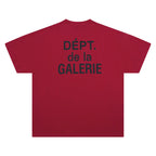 Gallery Dept T-Shirt Alphabet Slogan Short Sleeve T-Shirt
