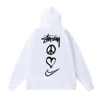 Stussy Hoodie Fall/Winter Fleece Hooded Sweater
