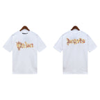 Palm Angels T-shirt Flame Letter Logo Short Sleeve T-shirt