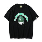 Bathing Ape T-Shirt Summer Camouflage Ape Head Short Sleeve T-shirt