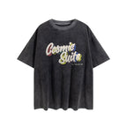 Gallery Dept T Shirts Gallery Dept Printed round Neck Retro Short Sleeve T-shirt Loose Short Sleeve