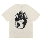Gallery Dept T Shirts Hip Hop Skull Design Printed Short Sleeve
