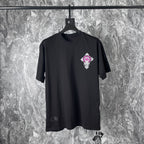 Chrome Heart T Shirts Cross Horseshoe Printed Cotton Loose Casual T-Shirt