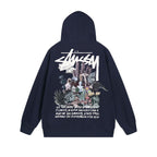 Stussy Hoodie Zip Cardigan Hooded Sweater