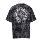 Chrome Heart T Shirts Croatian Horseshoe Full Cross Sanskrit Short Sleeve