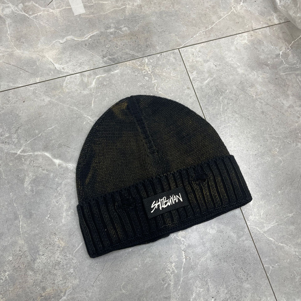 Chrome Heart Beanie Frayed Knitted Hat Korean Version Simple Warm Ear Protector Wool Hat