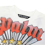 Palm Angels T-shirt Rainbow Star Letter Print Short Sleeve T-shirt