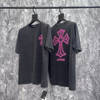 Chrome Heart T Shirts Sanskrit Cross Short Sleeve