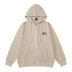 Stussy Hoodie Zip Cardigan Hooded Sweater