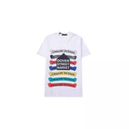 Chrome Heart T Shirts Croix Cross Color Leather Printed Short Sleeve T-Shirt