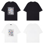 Chrome Heart T Shirts Cross Color Printed Short Sleeve T-Shirt Couple