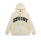 Stussy Hoodie Zip Cardigan Hooded Sweater