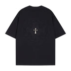 Chrome Heart T Shirts Crowe T-Shirt Summer Short Sleeve Street Hip Hop
