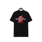 Chrome Heart T Shirts CH Flower Sanskrit Casual Short Sleeve T-Shirt Loose