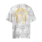 Chrome Heart T Shirts Croatian Horseshoe Full Cross Sanskrit Short Sleeve