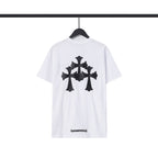 Chrome Heart T Shirts Chrome Hearts Sanskrit Horseshoe Short Sleeve T-Shirt