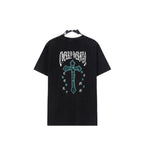 Chrome Heart T Shirts Crowe Ghost Horseshoe Cross Sanskrit Short Sleeve