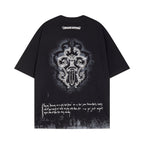 Chrome Heart T Shirts Sanskrit Short Sleeve T-Shirt Crew Neck