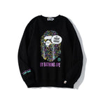 Bathing Ape Sweatshirts Spring Fashion Brand round Neck Pullover Undershirt Sweater