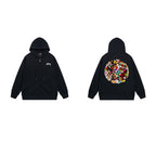 Stussy Hoodie Zip-Up Cardigan Fleece Hooded Sweater