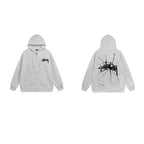 Stussy Hoodie Zip-Up Cardigan Fleece Hooded Sweater