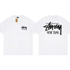Stussy T-Shirts Loose Casual T-Shirts Same for Men and Women