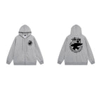 Stussy Hoodie Zip-Up Cardigan Fleece Hooded Sweater