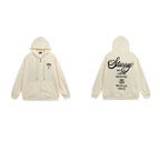 Stussy Hoodie Zip-Up Cardigan Fleece Hooded Sweater